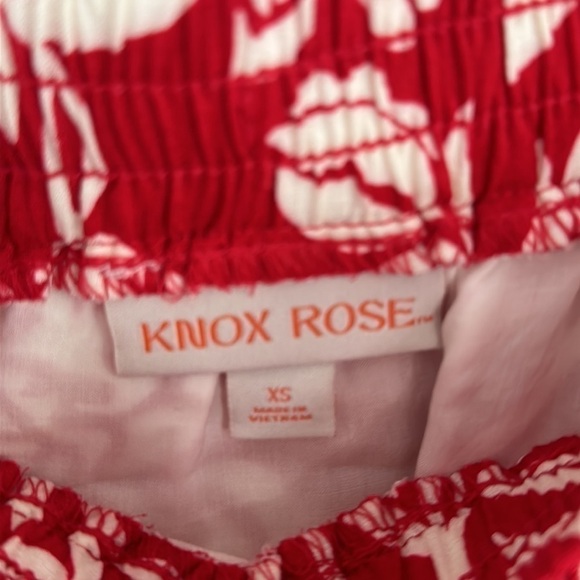 Women's Size X-Small Floral Red Skirt Knox Rose - Picture 4 of 4
